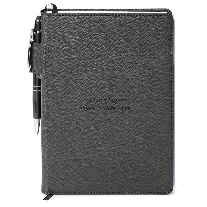 TOSCANO. GENUINE LEATHER NON-REFILLABLE.  JOURNAL KIT