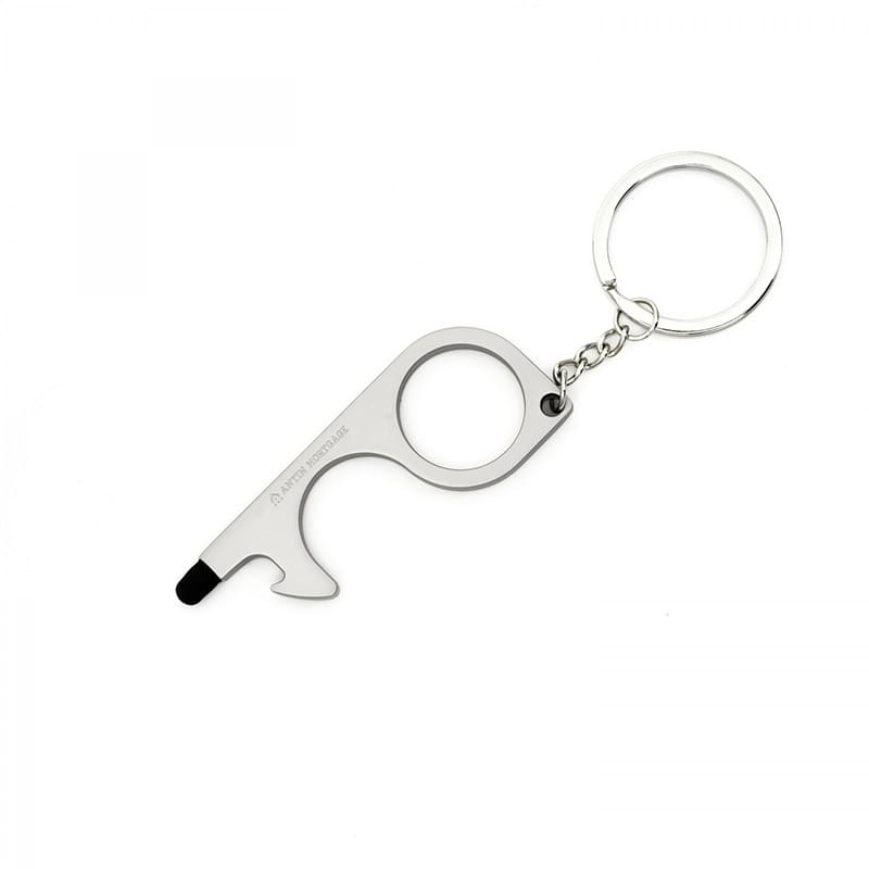 LOGAN . ZINC KEYRING / STYLUS / BOTTLE OPENER