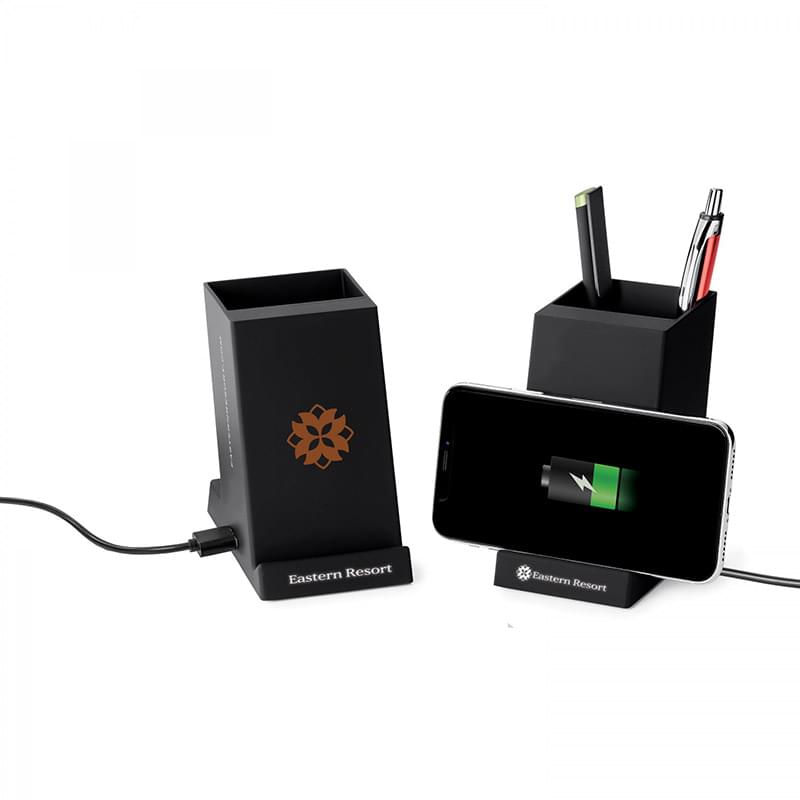 TOBI. 2-IN-1 PEN HOLDER/WIRELESS CHARGER